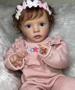 iCradle Lifelike Reborn Baby Doll 24 Inch 61cm Silicone Reborn Toddler Doll Real Life Baby Doll Toy Gift for Age 3+