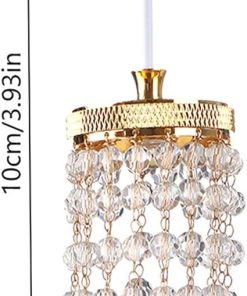 LUOZZY 3 Pcs Dollhouse Chandelier Light Ceiling Candle Chandelier Miniature Chandeliers for Dollhouse Led Chandelier 2