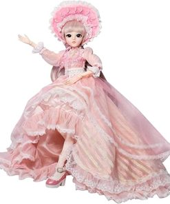 Proudoll 1/3 BJD Doll 60cm – 24″ Princess Olina SD Ball Jointed Dolls, Customized Doll Body with Clothes Outfit Set 2