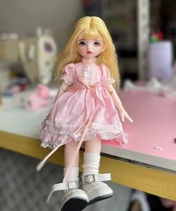 1/6 SD Dolls 11.8 Inch Ball Jointed Doll DIY Toys Include Clothes Outfits Shoes Wig Hair Makeup Girls Gift (31#)