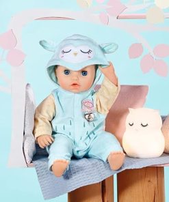Owl Onesie – to Fit 43cm Baby Annabell Dolls – Set Includes Cute Onesie with Hood and Clothes Hanger – Suitable for Children Aged 3+ Years – 706725 2