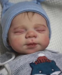 Zero Pam Reborn Baby Dolls 18 inch Soft Silicone Baby Dolls Full body Sleeping Realistic Reborn Doll Like A Real Baby for Girl Boy Toys with Feeding Accessories 2