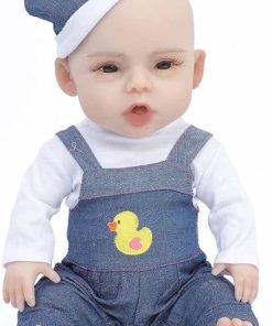 Lifelike Reborn Baby Dolls – 19 Inch Silicone Realistic Baby Dolls Boy, Newborn Soft Body Waterproof