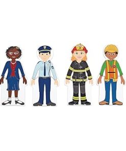 Excellerations Magnetic Career Dressing 8.5 inch Dolls 93 Pieces, Social Emotional Learning, Preschool, Educational Toy, Kids Toys