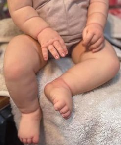 Anano Reborn Toddler Realistic Baby Dolls 24 Inch Real Life Like Newborn Baby Dolls That Look Real Looking Silicone Babies Body with Blonde Hair 2