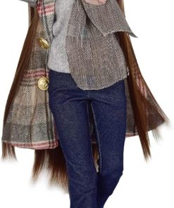 Proudoll 1/3 BJD Doll 60cm 24in SD Ball Jointed Dolls Daily Outfits Suit Wig Clothes Shoes Free to Change DIY Girl Gift (Doll + Full Accessories, Gray-PLS)