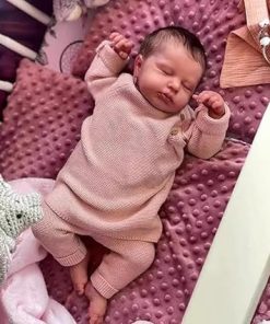 Realistic Reborn Baby Dolls Boy – 20 Inch Lifelike Baby Doll with Hair and Soft Cloth Body Realistic Newborn Dolls Birthday Gift for Kids Age 3+