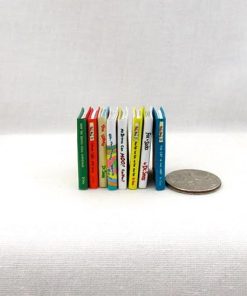 8 Pc Miniature 1:12 Scale Book Set Illustrated Readable Dollhouse Accessories Books Children’s Set #2 By Little Things of Interest 2