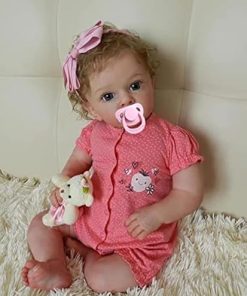 Angelbaby Reborn Realistic Baby Girl Dolls 24inch Pretty Silicone Real Toddler Dolls Life Life Soft Cloth Body Newborn Bebe Reborn Child with Blue Eyes for Girls