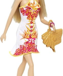 Barbie Fashionista Doll, White Floral Dress 2