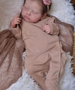 Pinky Reborn Baby Girl Dolls 20 inch 50cm Reborn Toddler Doll Soft Vinyl Silicone Real Life Like Looking Newborn Dolls Magnet Pacifier Birthday Toys 2