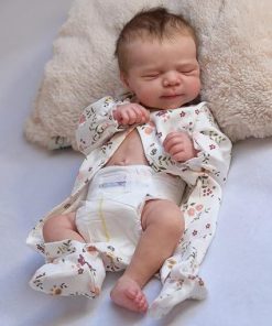 Zero Pam Realistic Reborn Baby Dolls Girls with Hair, Lifelike 18 Inch 45 CM Full Body Soft Vinyl Newborn Sleeping Toddler Girl Anatomically Correct Baby Dolls That Look Real Life Size Toys for Kids