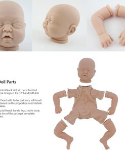 Keenso 22 Doll Kits, Soft Baby Dolls Blank Doll Parts for DIY Handcraft Doll Making Humanoid Dolls 2