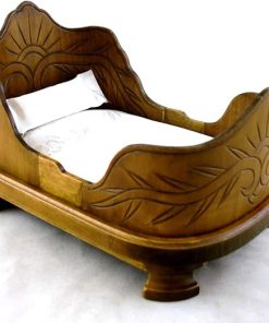 Dollhouse Miniature Walnut Belter Bed