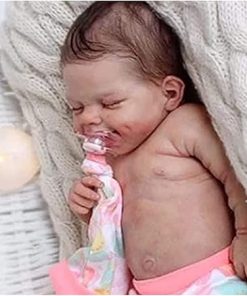 Reborn Baby Dolls,18inch Lifelike Reborn Newborn Baby Sleeping Boy Dolls Full Body Silicone Reborn Doll Birthday Gifts for Kids Age 3+ 2
