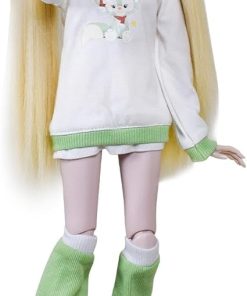 1/3 SD Doll 24″ Ball Jointed BJD Doll Anime Style Fashion Doll Movable Joints Dolls, Sunny Girl, Blond Braid Hair 2