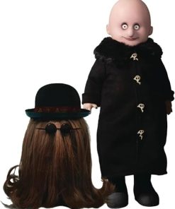 MEZCO TOYS Living Dead Dolls Addams Family Uncle Fester & IT Doll Set