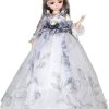 Proudoll 1/4 BJD Doll 45cm 18in Ball Jointed SD Dolls 23 Move Joints Action Figures Dress + Wig + Necklace + Crown + Shoes (Ghana)