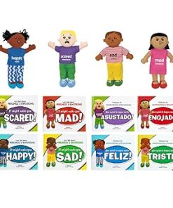 Excellerations English & Spanish Emotions Books & Dolls Kit 1-8 Books 4 Dolls