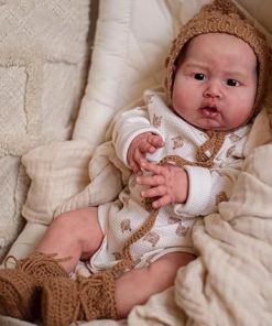 Reborn Real Life Baby Dolls 24 Inch Soft Weighted Cloth Body Realistic Newborn Toddler Girl Doll Big Size Lifelike Baby Dolls Handmade Toys Gifts for Kids and Collectors 2