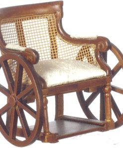 Town Square Miniatures Walnut Victorian Wheelchair