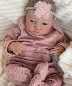 iCradle Reborn Baby Dolls 19 Inch Realistic Newborn Baby Girl Dol with Cloth Bodyl Real Life Silicone Baby Dolls with Outfit & Accessories 2
