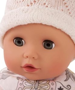 Gotz Muffin Dreamy Flower 13″ Bald Baby Doll with Blue Sleeping Eyes, Pink Pajamas’, Pacifier and Knit Hat – Ages 18 Months and Up 2