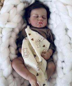 KAWAYII- 19Inch Reborn Baby Dolls Loulou Newborn Real Life Baby Dolls Cute Face with Outfit & Accessories Toy for Age 3+