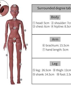 UCanaan BJD Doll, 1/3 SD Dolls 24 Inch 18 Ball Jointed Doll DIY Toys with Clothes Outfit Shoes Wig Hair Makeup, Best Gift for Girls (Y- D-02) 2