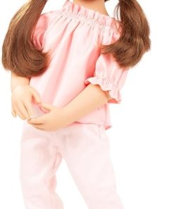 Gotz 2466189 Happy Kidz Ella – 19.5″ Tall Multi-Jointed Standing Doll with Long Brown Hair to wash & Style