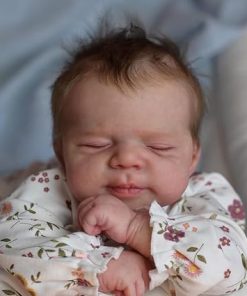 Zero Pam Reborn Baby Dolls Girls 18 inch Soft Silicone Baby Dolls Full Body Sleeping Lifelike Newborn Doll for Kids 3+ with Bottle & Pacifier