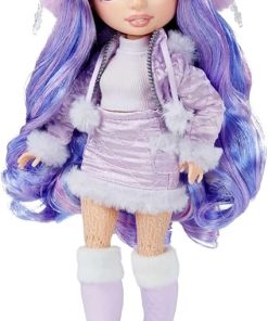 Rainbow High Winter Break Violet Willow – Purple Fashion Doll with 2 Outfits, Snow Gear and Display Stand – Gift and Collectable for Kids Ages 6+, Multicolor, 3.2 x 14 x 12 inches