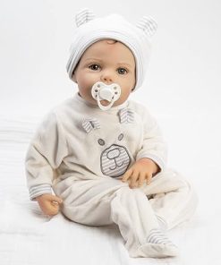 Paradise Galleries Realistic Reborn Baby Boy Doll Jannie de Lange Sculptor Designer Collection 21 Inch Halloween Special Birthday Gift for Ages 3 and Up – Spooky Peak-A-Boo!