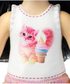 Barbie Chelsea Boy Doll in Stripes with Camera Graphic and Cardboard Ice Cream Cone 2