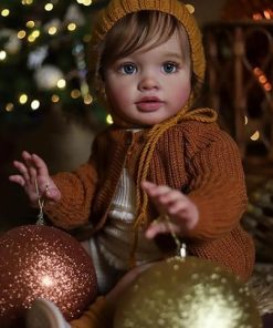 Pinky Reborn Toddler Dolls Girl 26 Inch Reborn Doll Toddler Silicone Princess Babies Doll Toy for Xmas Gifts