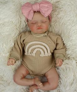 Pinky Reborn Lifelike Baby Dolls,20 Inch Adorable Newborn Baby Doll Real Life Baby Dolls Toy Accessories Birthday Gift for Age 3+