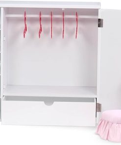 Our Generation Dolls Wooden Wardrobe Doll, 18″