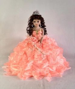 J.Misa 18″ Umbrella Porcelain Dolls Quinceañera Rose Pink