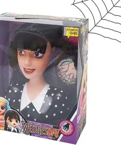 Fashion Dolls Styling Head Monster Addams Halloween Ghouls & Accessories Girl Gift DIY Toys, for Ages 3