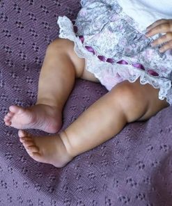 COSHENG-24 Inch Reborn Baby Dolls Black 60CM Silicone Vinyl Girl American Afircan Newborn Toddler Dolls Realistic Chubby Body with Rooted Hair Realistics Bebe Gift Toys Set for Kids Age3+ 2