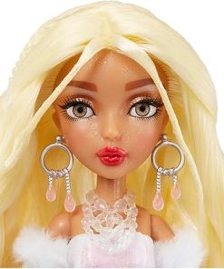 MERMAZE MERMAIDZ™ Winter Waves Gwen™ Mermaid Fashion Doll with Color Change Fin, Glitter-Filled Tail and Accessories 13.5 Inch 2