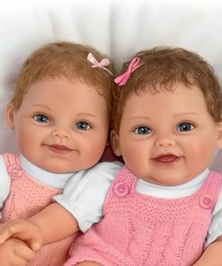 The Ashton-Drake Galleries So Truly Real Collector’s Edition Twin Baby Dolls Set by Ping Lau, Lifelike RealTouch Vinyl, Poseable with Weighted Cloth Body 2