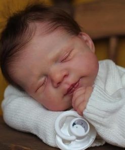RXDOLL Realistic Reborn Baby Dolls 18 Inch Lifelike Newborn Baby Dolls That Look Real Soft Cloth Body Sleeping Real Life Baby Doll Toy Gift for Kids Ages 3+ Years Old