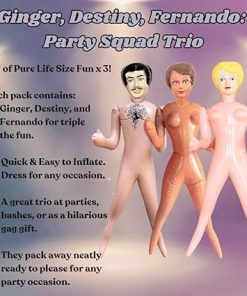 merrimix – 3 Pack Inflatable Blow Up Doll Gag Gifts for Men, Bachelor Party Favors and Decorations Bachelorette Accessories – Funny Gifts for Adults 2