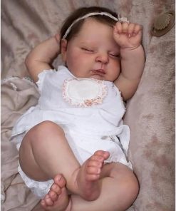 Zero Pam Reborn Baby Dolls-20 in Realistic Baby Doll, 3D Painted Skin Cloth Body Real Life Babys Dolls, Lifelike Newborn Babies, Silicone Reborn Dolls with Accessories