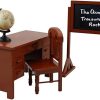 AirAds 1:12 Scale Dollhouse Miniature Table lamp Dollhouse Light Fixture Old Fashioned Kerosene lamp LED Battery Light; 2 Color Options (#2 Brown 1-Light Only) 3