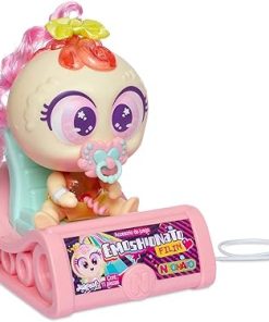Nerlie Cute Emoshionato Neonate Baby Jip Jip Filin Yellow Doll with Sledge & Light integration by Distroller
