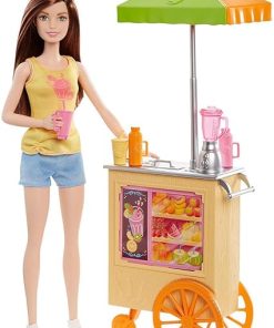 Barbie Careers Juice Bar Playset with Brunette Doll