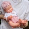 19Inch Sleeping Reborn Baby Dolls Silicone Newborn Baby Dolls Eyes Close Toddler Realistic and Lifelik Handmade Silicone Soft Vinyl Reborn Toddler Toy Gift for Collection 3