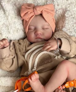 Pinky Reborn Baby Dolls Girl 19Inch Cloth Weighted Body Silicone Reborn Toddler DollLifelike Dolls That Look Real Child Toys with Outfit & Accessories